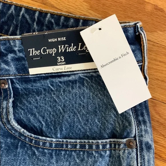 Abercrombie & Fitch Classic Blue Women's Jeans. High Rise. Curve Love. - Picture 6 of 12